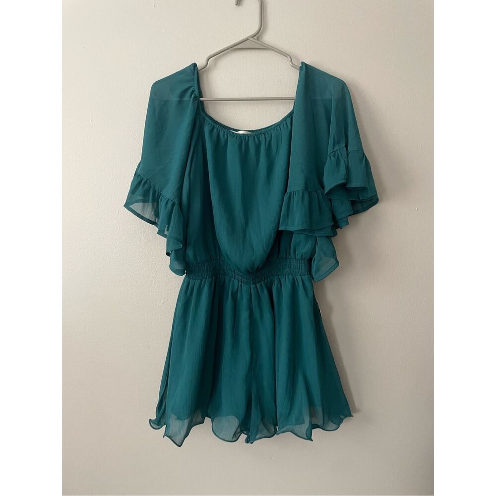 The Impeccable Pig XS Green Women's Romper NEW